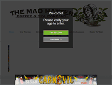 Tablet Screenshot of madhattercoffeeandtea.com